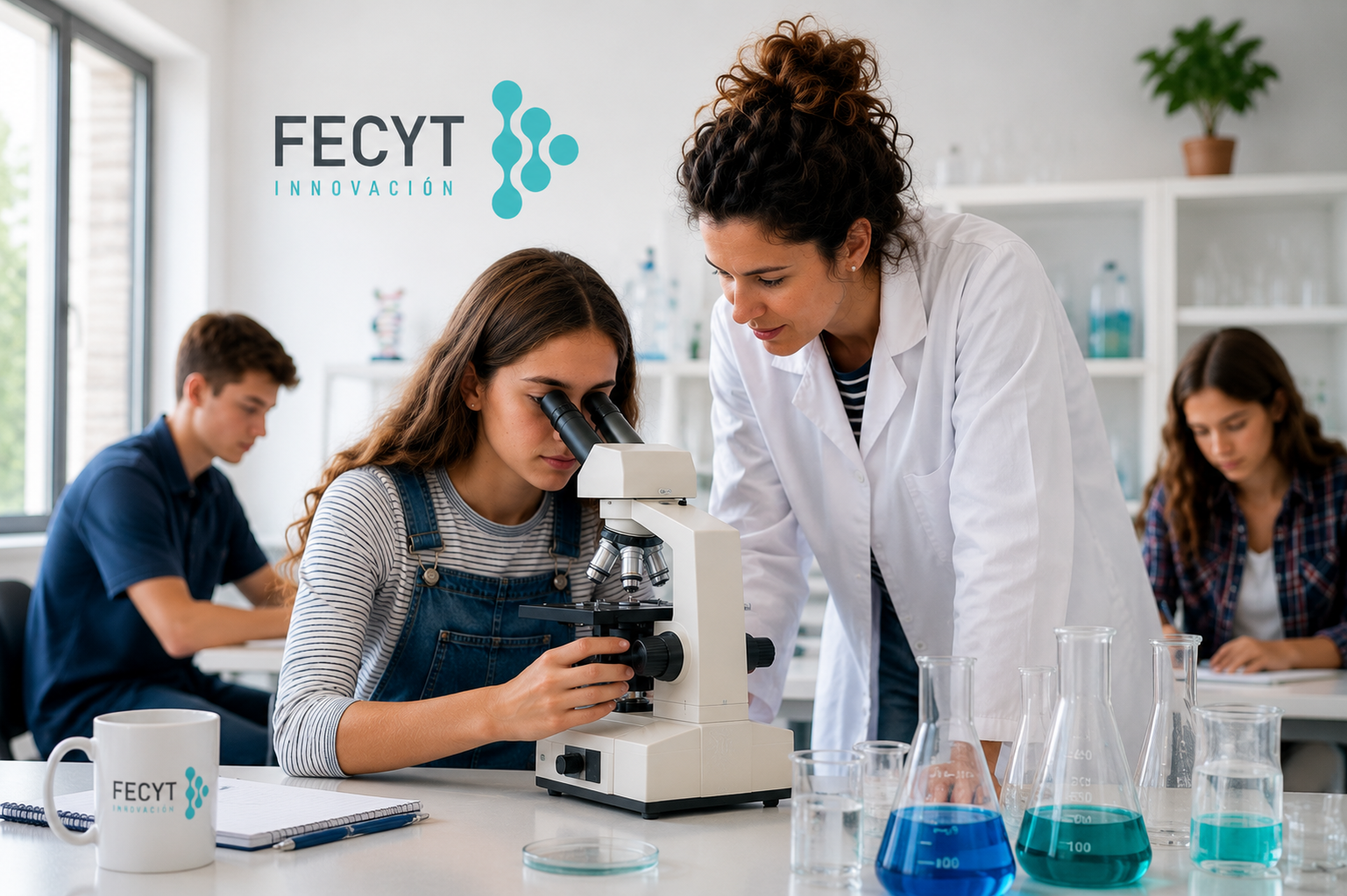 Imagen de la convocatoria de Fomento de la Cultura Científica de FECYT 2026
